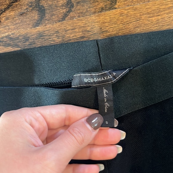 BCBGMAXAZRIA Sasha Colorblock Legging Black & White - Picture 4 of 7